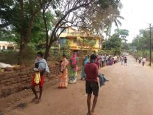 Distribution of cooked food to the needy in South Goa
