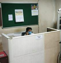 Control Room Set up at the District Headquarters South Goa for COVID-19