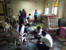 Packaging of the Dry Ration carried out for distribution to the needy people by District Administration South Goa.