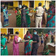 24-Apr-2020 Report 1: Distribution of Sanitary Pads by Dr. Geeta Nagvenkar in Shelter homes. She also briefed the ladies about personal health and hygiene