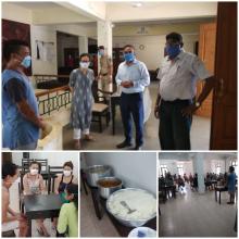 24-Apr-2020 Report 1: Observer Kunal IAS visited SAI hostel shelter home for residents from NE and interacted with them. 