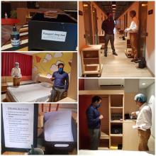 28-Apr-2020 Report 1: Dy. Collector Tiswadi Vivek HP IAS inspecting Ginger hotel. The said premise is identified as quarantine centre for the Seafarers who have reached the State of Goa on 28/04/2020 