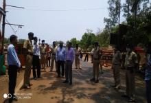 Inspection conducted by the Collector of South Goa District along with the Dy. Collector and Mamlatdar of Canacona taluka at the Canacona Border Check post