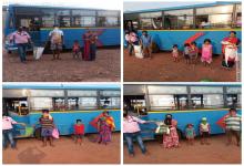 Distribution of essential commodities to the needy by using modified kadamba buses