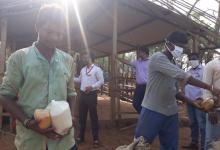 26-Apr-2020 : Distribution of Dry Ration to the Wanarmare Tribe in Ponda Taluka of South Goa District.