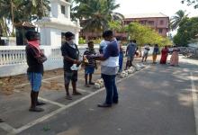 Distribution of Dry Ration to the needy people in South Goa District.