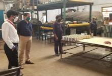 Inspection conducted by the Dy. Collector & SDM, Mormugao in one of the Industrial Estate at Sancoale regarding implementation of measures such as Social Distancing, Sanitation etc...
