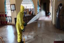 Sanitization of the District Court Margao Carried out by the District Administration South Goa. 