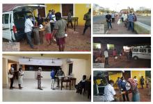 Distribution of cooked food and dry ration at shelter homes and various places in North Goa on 19/04/2020