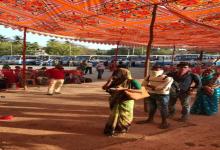 Arrangements made by the District Administration for transportation of Labourers to be transported to their native place at Fatorda Stadium Margao-Goa.