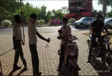 Hand Sanitization of the Public at the entrance of the Collectorate Building Margao through the security guards..