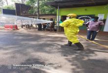 Sanitization Carried out by District Administration at Canacona Check Post.