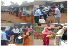Distribution of groceries and other food supplies to the needy in Sattari Taluka 