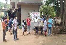 Distribution of Cooked food  to the needy in South Goa