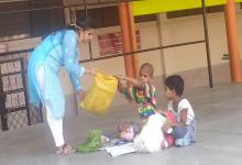 20-Apr-2020 Report 1: Distribution of toys to the children staying in shelter home Narayan Zantye college Mayem, Bicholim 