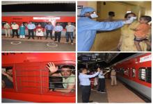 11-May-2020 Report: 1055 stranded people left for udhampur in Shramik Express.