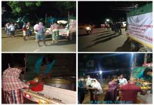 Distribution of cooked food to the needy in North Goa