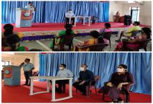 26-Apr-2020 Report 1: Training of teachers deployed on Fair Price shops in Bicholim Taluka was conducted on 26.4.2020 at 4.00 pm at Deendayal Bhavan Bicholim Taluka. Shri Pravinjay Pandit Mamlatdar of Bicholim Taluka and shri Tulshidas Dabolkar Civil Supply Inspector explained the instructions/procedures  of Public Distribution System as per the provisions of National Food Security Act to the teachers who will be deployed on all the Fair Price shops in Bicholim Taluka inorder to monitor the distribution of 