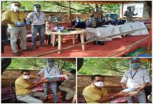 27-Apr-2020 Report 1: PPE including masks, shields, hand sanitizers, Gloves are distributed to officials deployed at the check post border in North Goa.