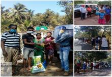 28-Apr-2020 Report 1: Distribution of dry ration to the needy and migrants in Bicholim Taluka, North Goa.