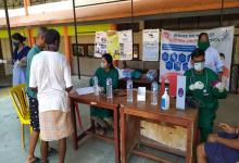 05-May-2020 Report 1: Medical camp conducted for homeless persons at shelter home located at Narayan Zantye College of Commerce Bicholim.