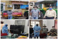 20-May-2020 Report: Shri yogeshwar padloskar voluntarily carried out spraying of disinfectant to sanitize the premises of North Goa Collectorate Complex, Mamlatdar office and Dy. Collector office Tiswadi.