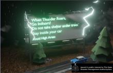 Safety advice during thunderstorm